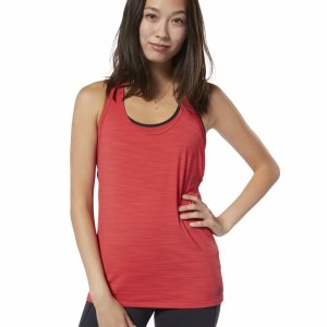 Reebok ACTIVCHILL Muskelshirt Damen - Rot - DE 651-WNC